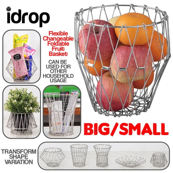 idrop Flexible Changeable Foldable Fruit Basket Mesh Decor [ Big / Small ]