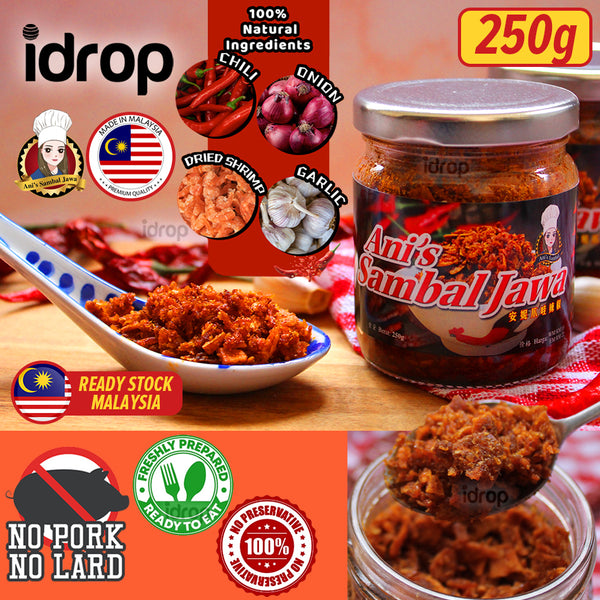 idrop [ 250ml ] Ani's Sambal Jawa [ 1pc / 3pcs / 6pcs / 12pcs ]