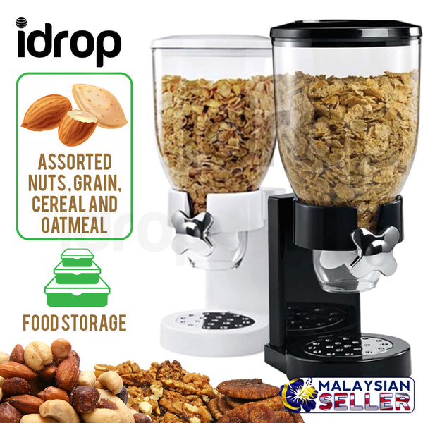 idrop Kitchen Assorted Oatmeal Cereal Nuts & Grains Food Storage Tank Tower