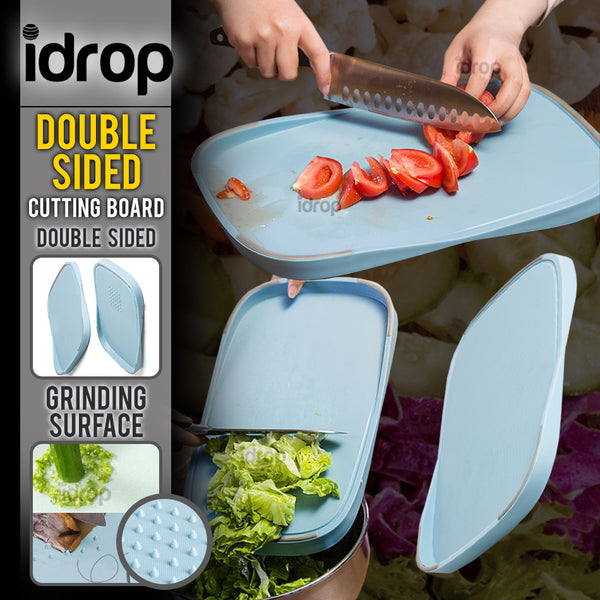 idrop Double Sided Multipurpose Angled Cutting Chopping Board