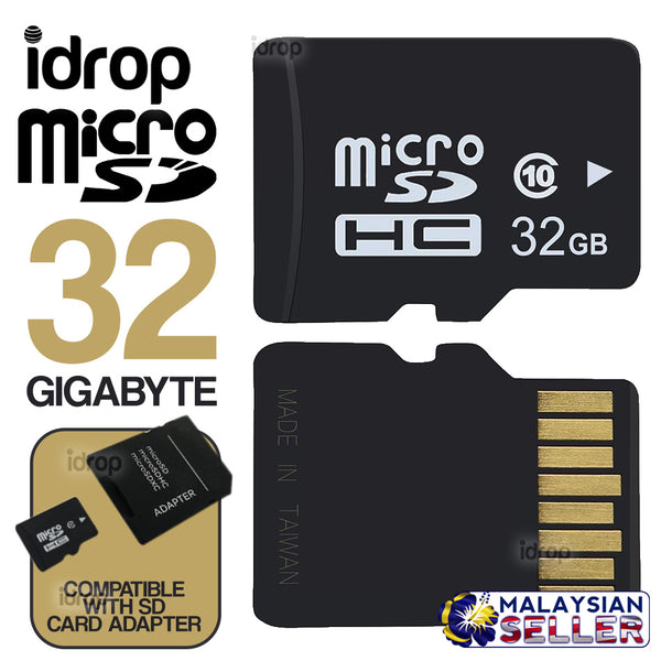 idrop 32GB Micro SD Card Class 10 TF Card