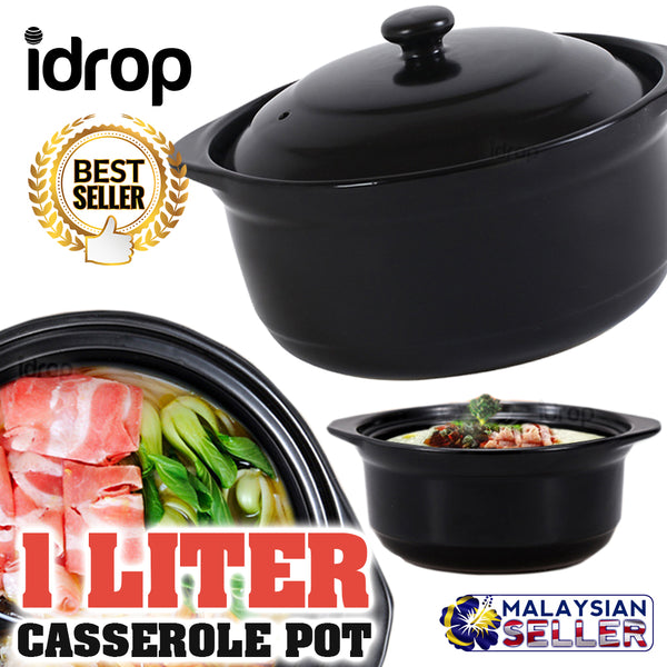 idrop 1L Casserole Pot - Kitchen Cooking Potware