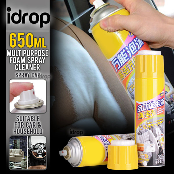 idrop 650ml Multipurpose Foam Spray Cleaner Agent for Car & Household