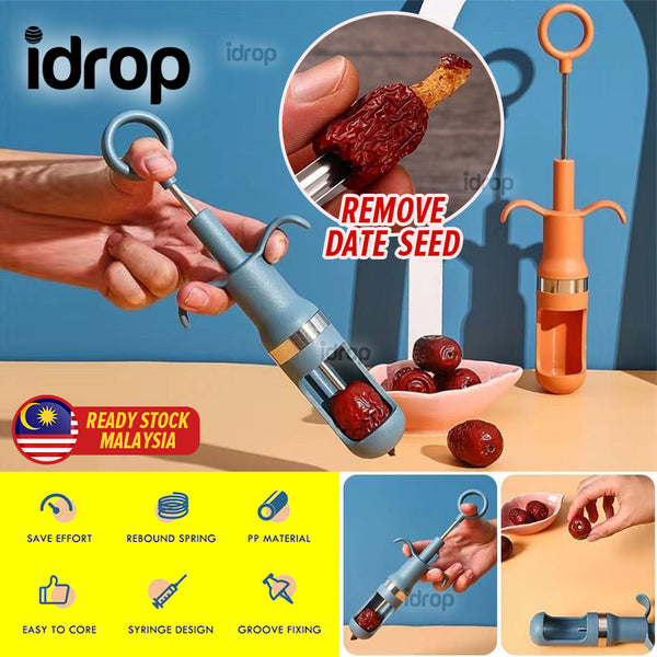 idrop Date Corer Seed Remover / Alat Buang Biji Buah Kurma / 红枣去核器