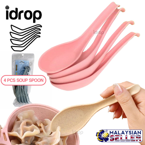 idrop 4PCS Soup Spoon Scoop