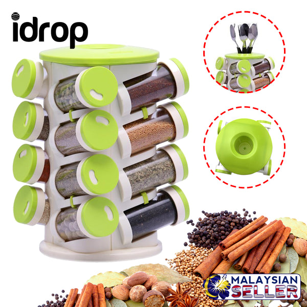 idrop TRUEWARE 16 IN 1 Rotatable Spice Rack