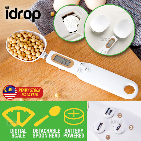 idrop Kitchen Measuring Digital Spoon Scale Detachable Spoon Head