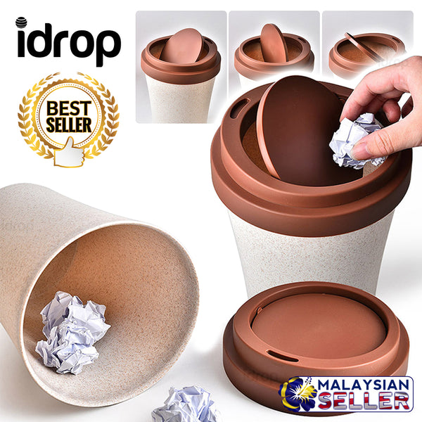 idrop COFFEE BIN - Wheat Fibre Plastic Mini Garbage Dustbin