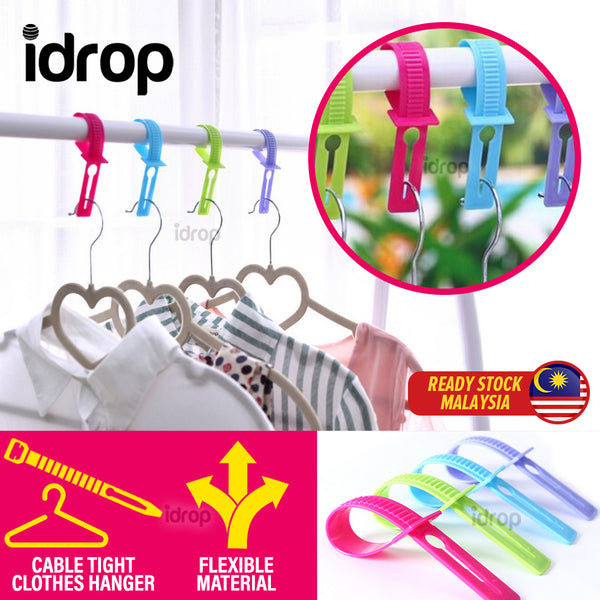 idrop [ 10PCS ] Cable Tight Clothes Hanger