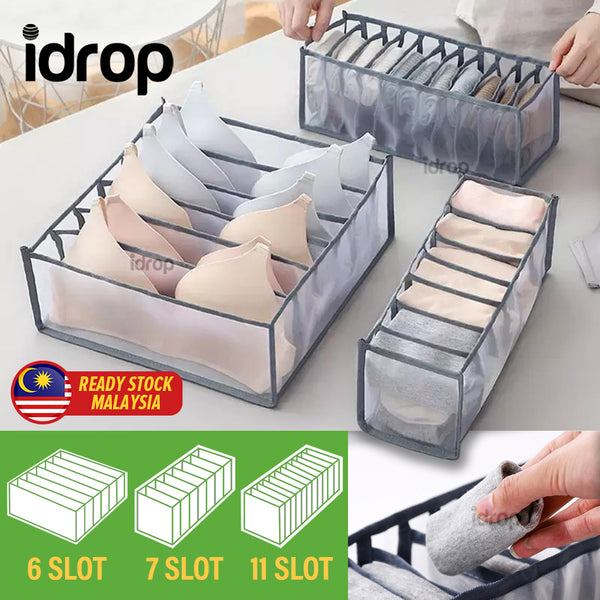 idrop [ 3PCS / SET ] Household Underwear Socks & Bra Lingerie Drawer Cabinet Storage Box