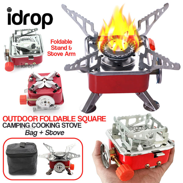 idrop Outdoor Square Portable Foldable Camping Cooking Stove