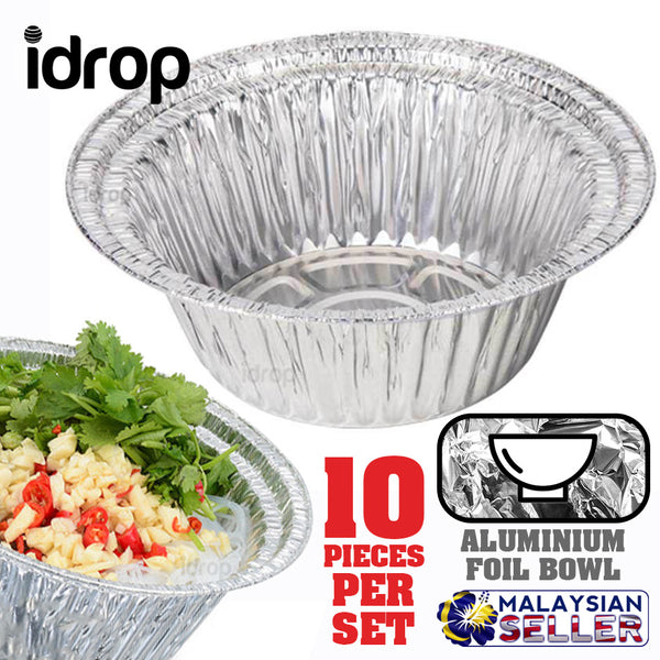 idrop ALUMINIUM FOIL [ BOWL ] 18cm x 7.5cm [ 10pcs/Set ]