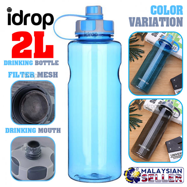 idrop 2L Sports Drinking Water Bottle Portable Water Container