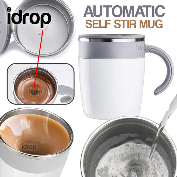 idrop 320ml Self Stirring Heat Magnetic Drinking Mug