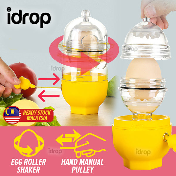 idrop Golden Egg Yolk Shaker Mixer Roller Hand Manual Crank Pulley