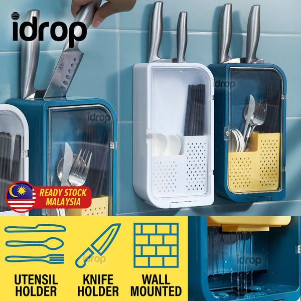 idrop Multifunction Utensil & Knife Wall Mounted Holder