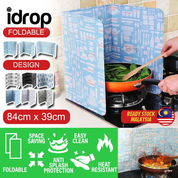 idrop Anti Oil Splash Proof Baffle Screen Kitchen Aluminium Foil Insulation Heat Plate