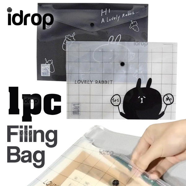 idrop A4 Semi Transparent File Filing Bag [ 1pc ]