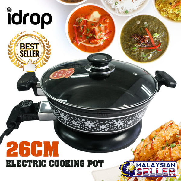 idrop 26CM BANGER - Electric Kitchen Cooking Pot Cooker [ CRTX-120 ]