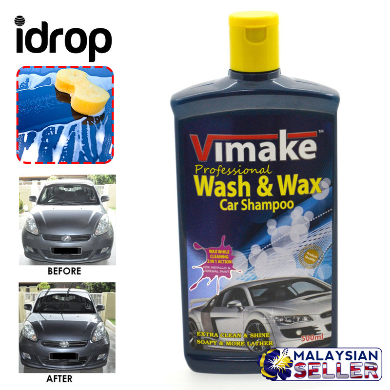 idrop Vimake Professional Wash & Wax Car Shampoo [ 500ml ]