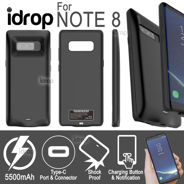 idrop 5500mAh Battery Power Case compatible for NOTE 8