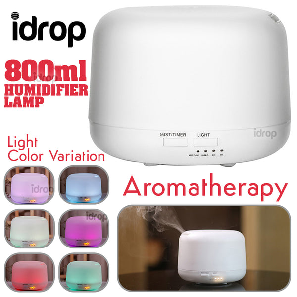 idrop 800ml Aromatheraphy Humidifier Fragrance Light Lamp