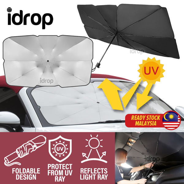 idrop [ 137 x 80cm ] Car Sunshade Foldable Heat Insulation Windshield Sunscreen