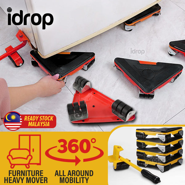 idrop Heavy Duty Furniture Lifter Mover and Moving Slider Tool Set