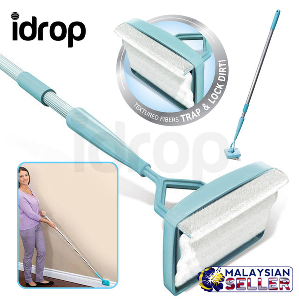 idrop Baseboard Buddy Fast & Easy Baseboard Cleaner - Adjustable Handle