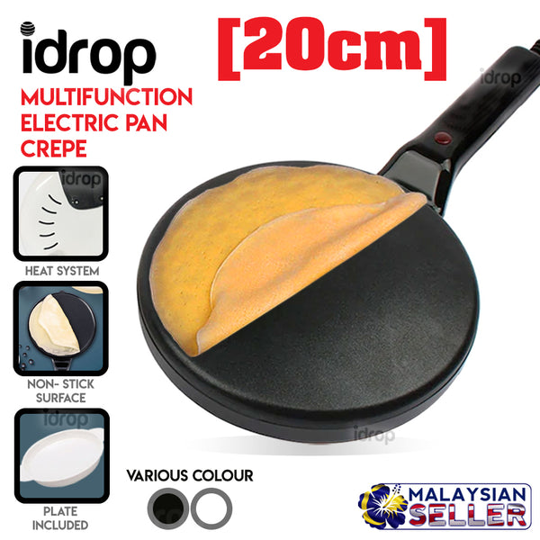 idrop Multifunctional Electric Pan  Crepe Chinese  Spring Roll  Maker [20cm]