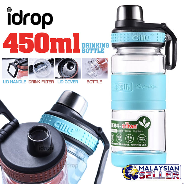 idrop 450ml CILLE - TRITAN Sports Drinking Water Bottle