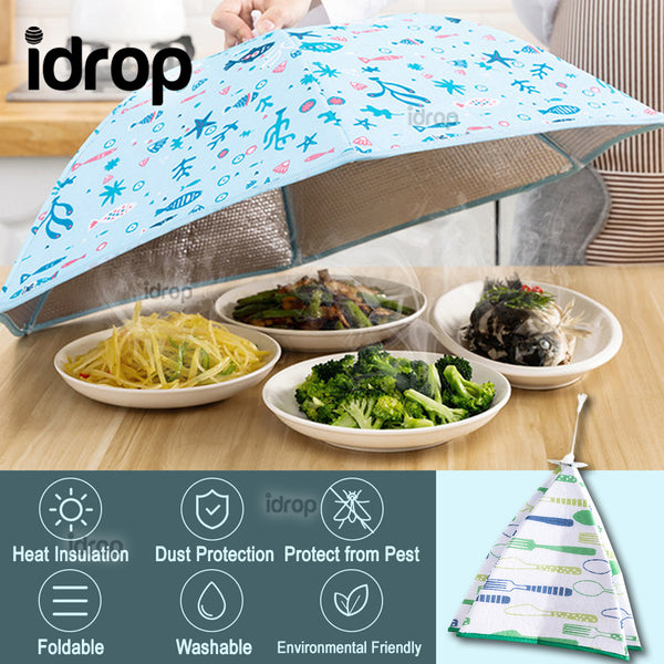 idrop Foldable Home Kitchen Heat Insulated Anti Dust & Fly Food Cover