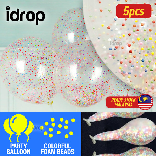 idrop 5PCS Colorful Magic Foam Party Balloons