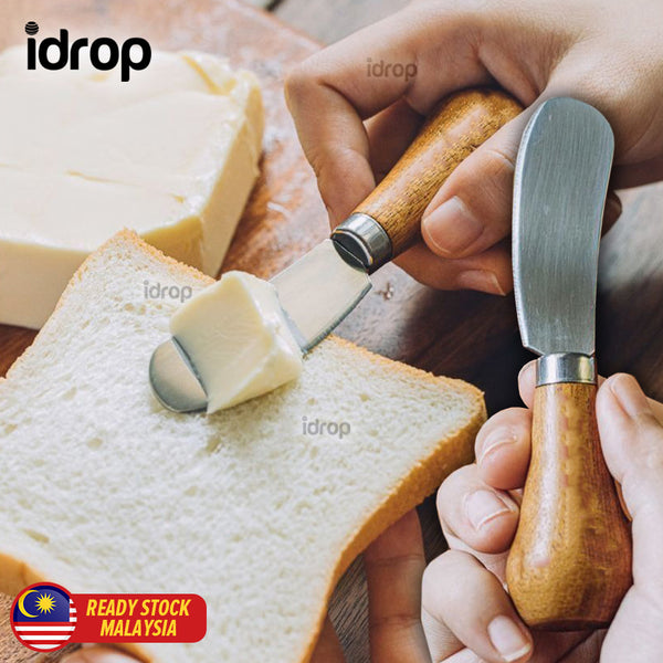 idrop Butter Knife with Wooden Handle Pisau Mentega dengan Pemegang Kayu / Pisau Mentega Pemegang Kayu / 可立木柄黄油刀