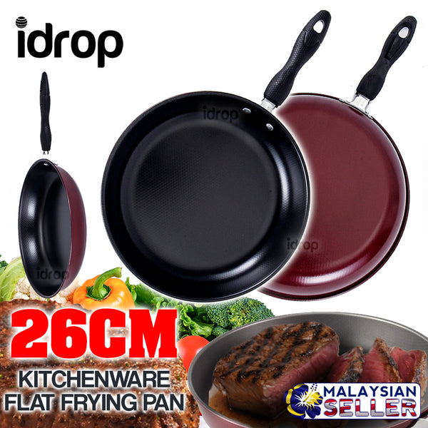 idrop 26CM Kitchen Cooking Flat Frying Pan