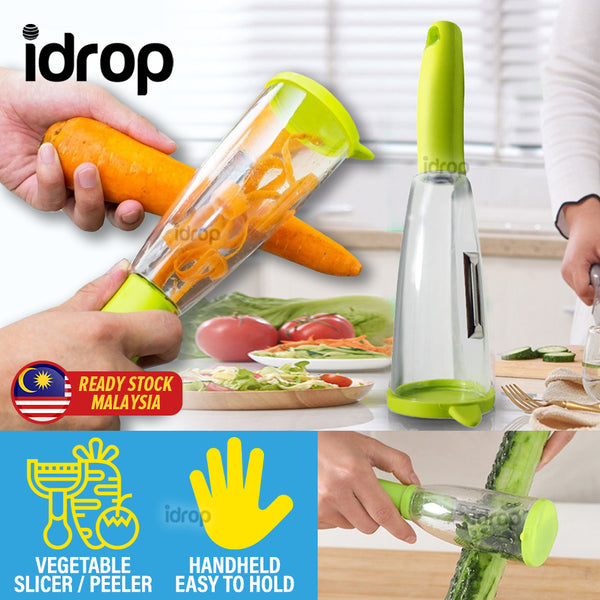 idrop Kitchen Vegetable Slicer Peeler with Storage / Pengupas & Penghiris Sayur / 储存式削皮器(刨刀)