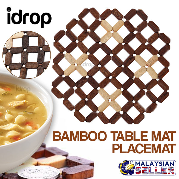 idrop BAMBOO MAT Wooden Placemat