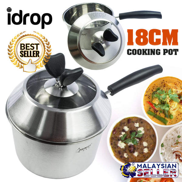 idrop 18CM MND - Single handle Cooking Pot with Lid