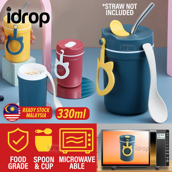 idrop 330ml Portable Eating Drinking Cup + Spoon