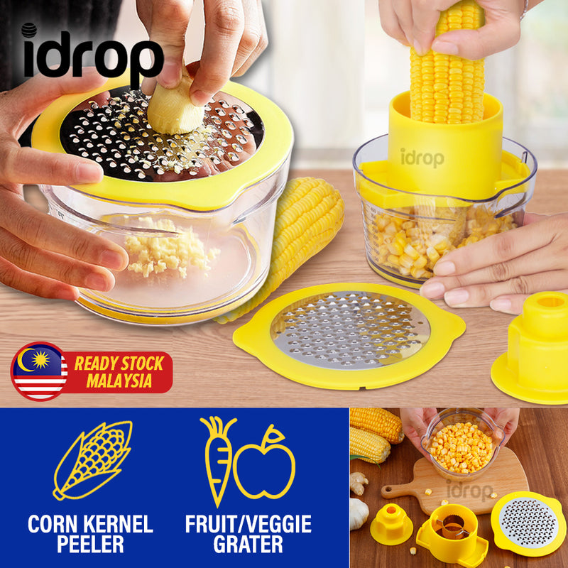 idrop 2 IN 1 Corn Kernel Peeler Vegetable Grater