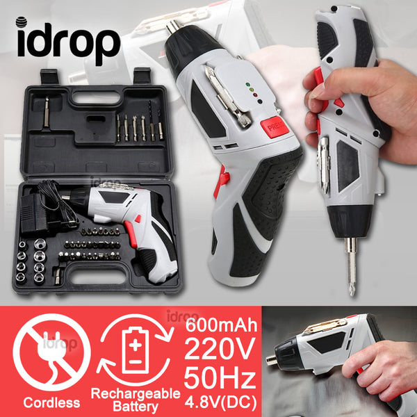 idrop Rechargeable Wireless Cordless Electric Handheld Screwdriver Drill