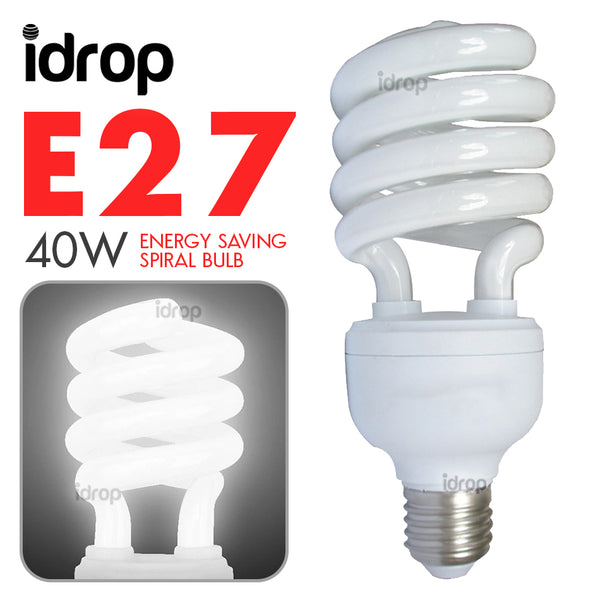 idrop 40W E27 Household Energy Saving Spiral Day Lamp Light