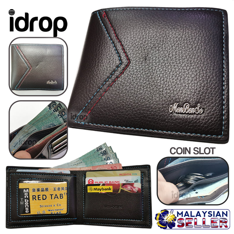 idrop Men-bense Men's Fold Wallet [ PU A668-6 ]