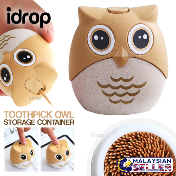 idrop TOOTHPICK OWL - Mini Toothpick Storage Container