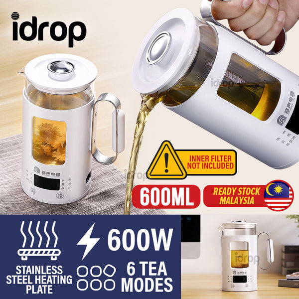 idrop 600ml Digital Multifunction Electric Glass Pot