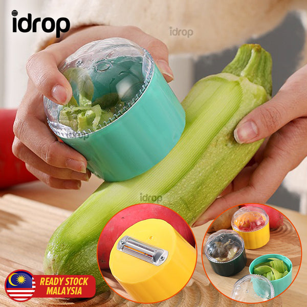 idrop Kitchen Multifunction Fruit & Vegetable Storage Peeler / Pengupas Sayur & Buah Pelbagai Guna / 收纳削皮器