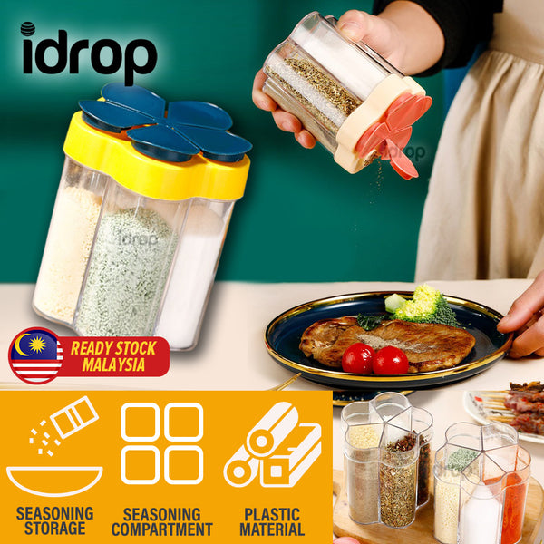 idrop [ 5 IN 1 ] Kitchen Plastic Seasoning Jar / Bekas Perencah Plastic / 五合一调料罐(塑料)