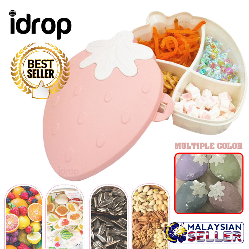 idrop STRAWBERRY BOX - Assorted snack candy food container