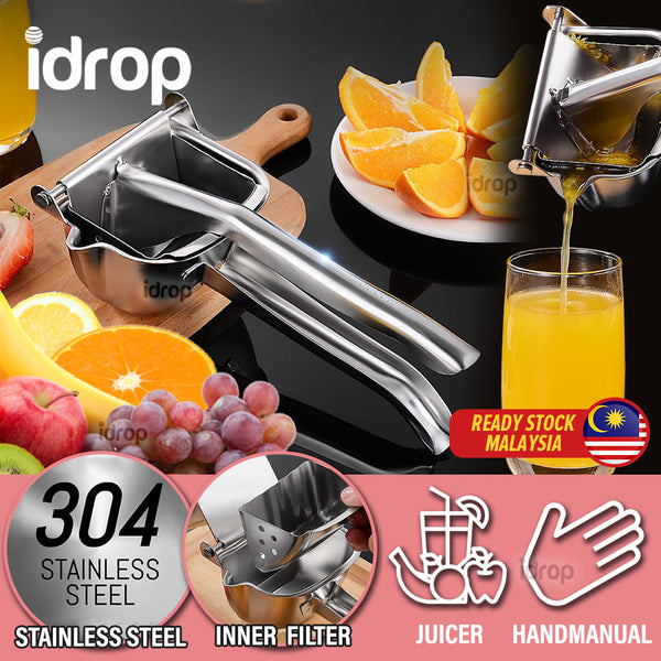 idrop Stainless Steel SUS304 Handheld Manual Fruit Juicer / Pemerah Jus Buah / 不锈钢SUS304手动果汁机