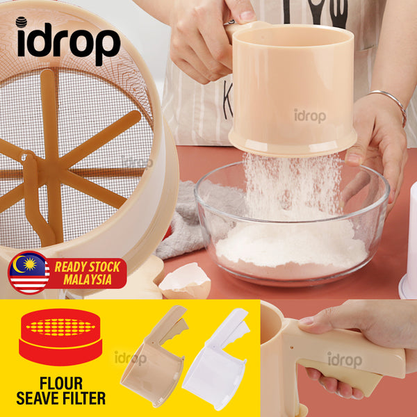 idrop Handheld Flour Powder Seave Filter Sifter